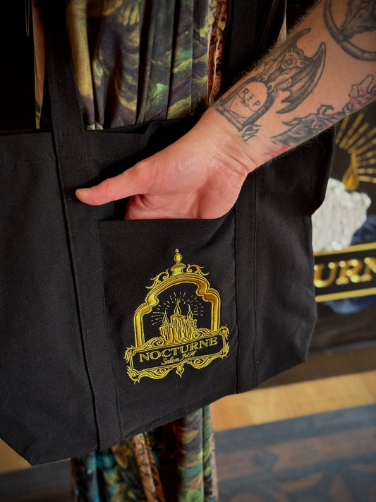 Nocturne Salem Lantern Organic Cotton Tote – A Bit of Everyday Salem Magic