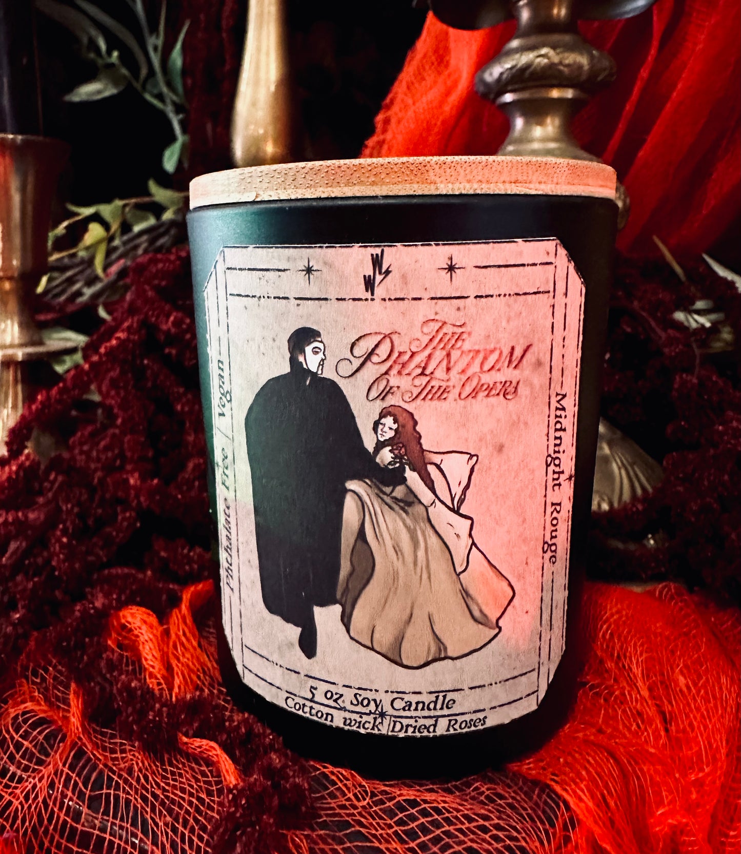 The Phantom of the Opera ~ Rumours ~ 5oz Soy Candle by Wonder Witch