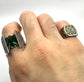 Signet Rings (Indus or Bharat) in White Bronze by Julian the 2nd