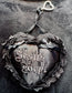 Handmade Gothic Heart Bag Charms by Dirty Pillows