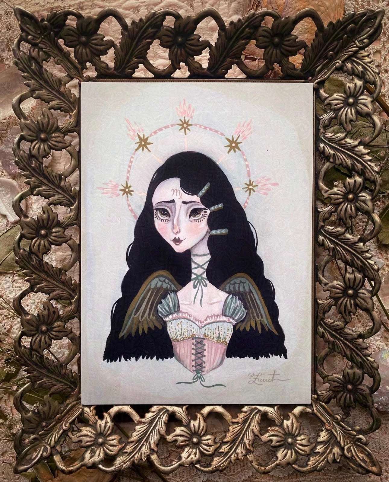 Virgo Darling 5x7 Art Print by Olivia Faust