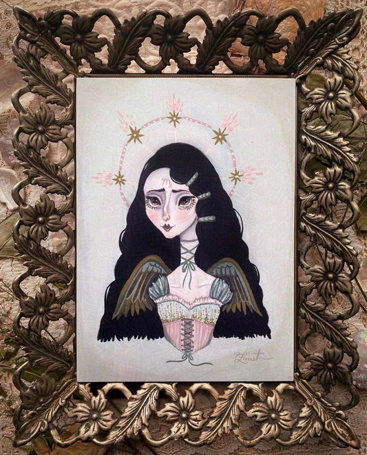 Virgo Darling 5x7 Art Print by Olivia Faust