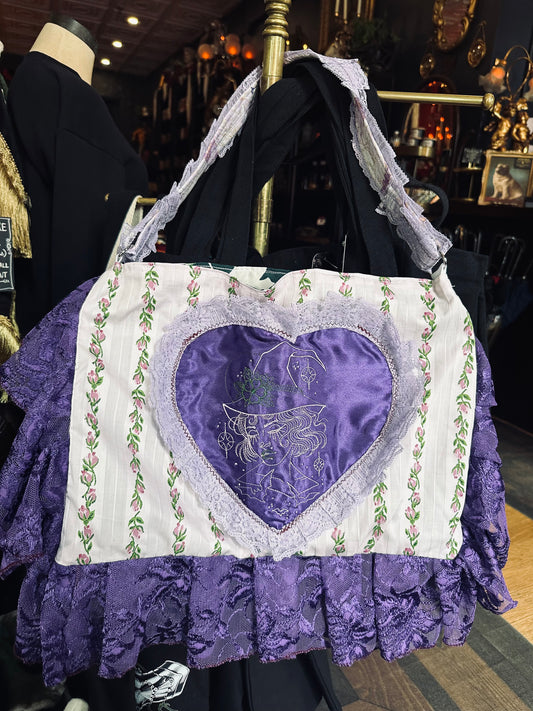 Lavender Fields Witch Tote by Dirty Pillows