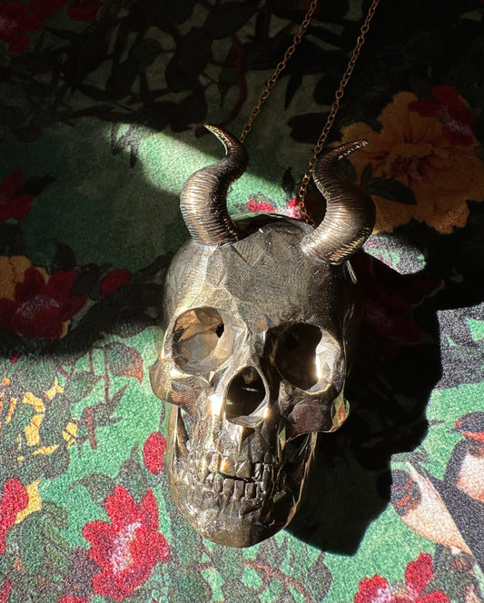 Giant Bronze Skull Pendant by Julian the 2nd