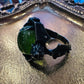 Peridot Gargoyle Ring in Sterling Silver by Julian the 2nd
