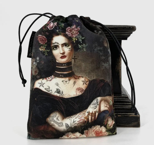 Loulou Tarot Drawstring Bag by Voglio Bene