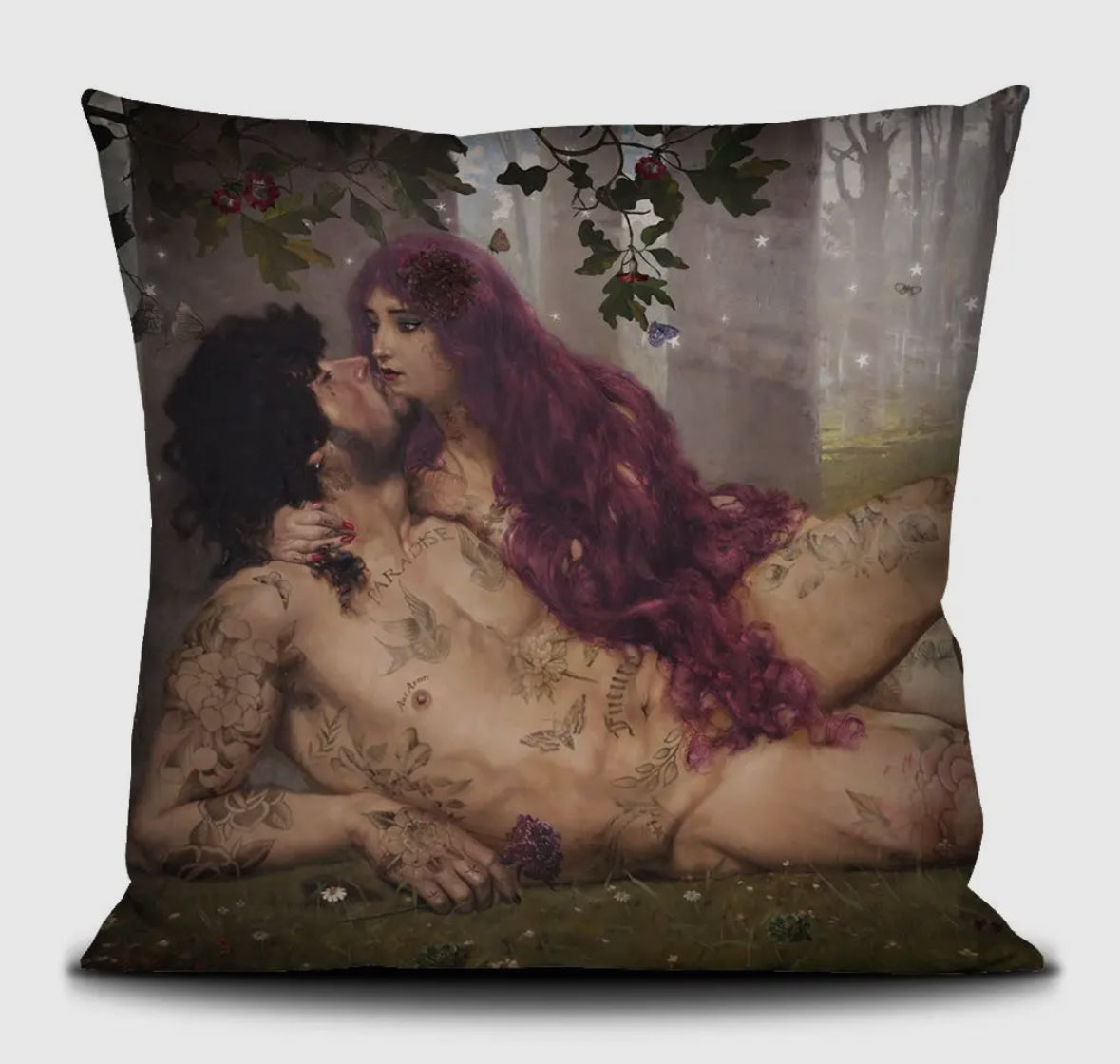 The Kiss - Velvet Pillow by Voglio Bene (20x20)