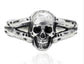 Parva Mors Skull Ring - Sterling Silver