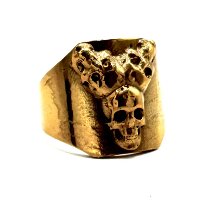 The Fates Skull Ring in Bronze by Julian the 2nd