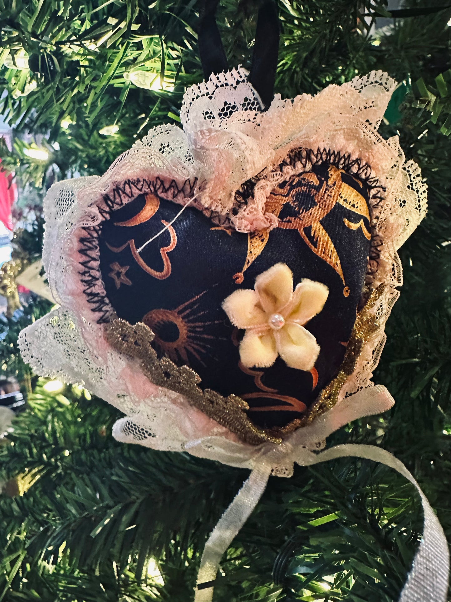 Handmade Heart Ornaments by Dirty Pillows