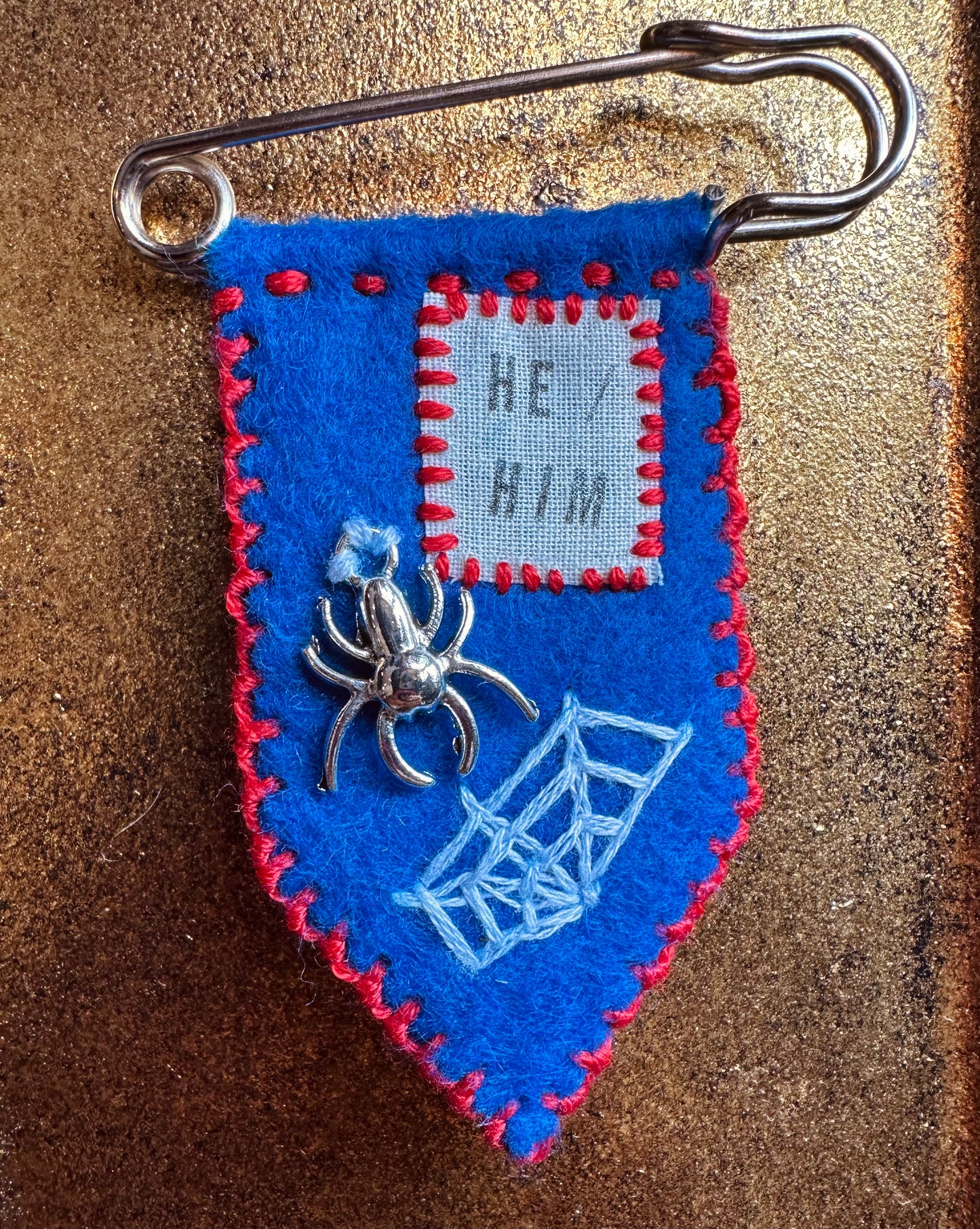 Handmade Pronoun Pins by Gentle Repose
