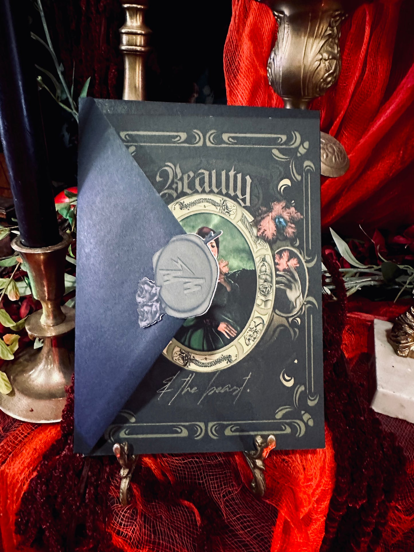 Beauty & the Beast ~ Frankenstein Framable Card by Wonder Witch