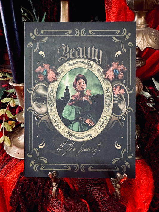 Beauty & the Beast ~ Frankenstein Framable Card by Wonder Witch
