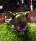 Amethyst Snake Coil Ring In White Bronze by Julian the 2nd