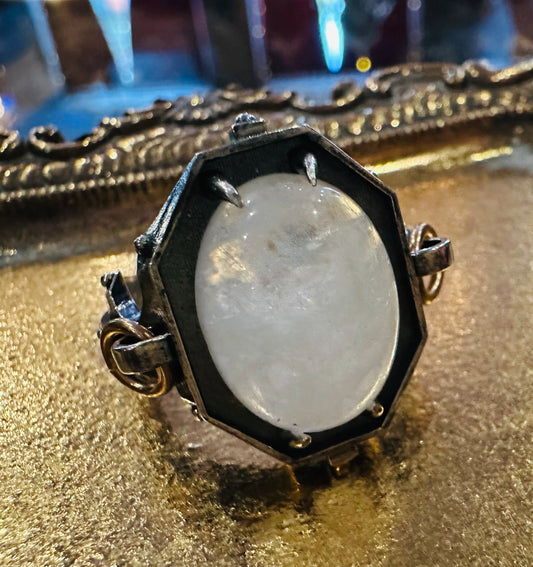 Moonstone Citadel Ring in Sterling Silver by Julian the 2nd