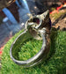 Amethyst Snake Coil Ring In White Bronze by Julian the 2nd