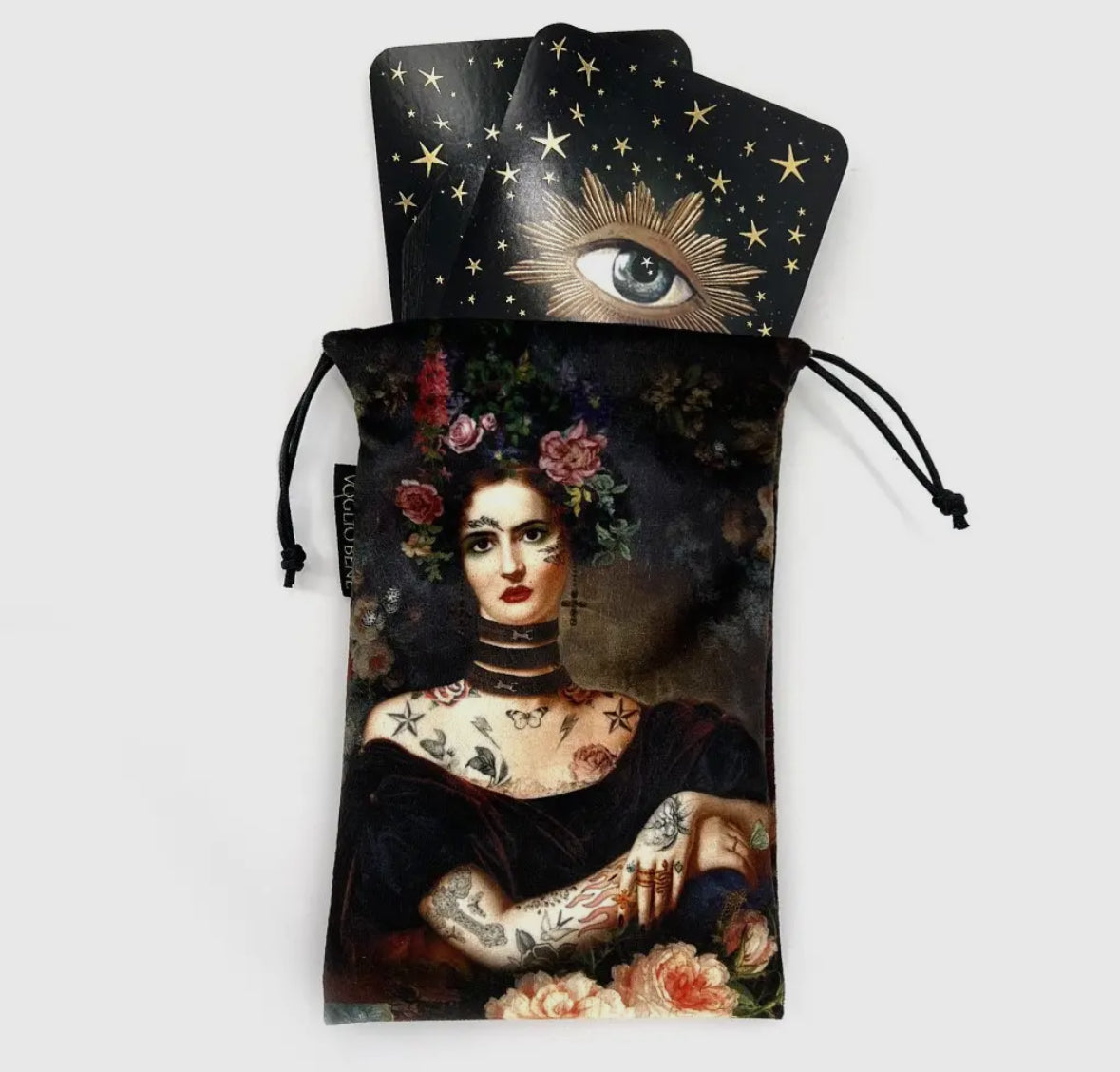 Loulou Tarot Drawstring Bag by Voglio Bene