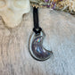 Bowie Quartz Moon Necklace in Gold