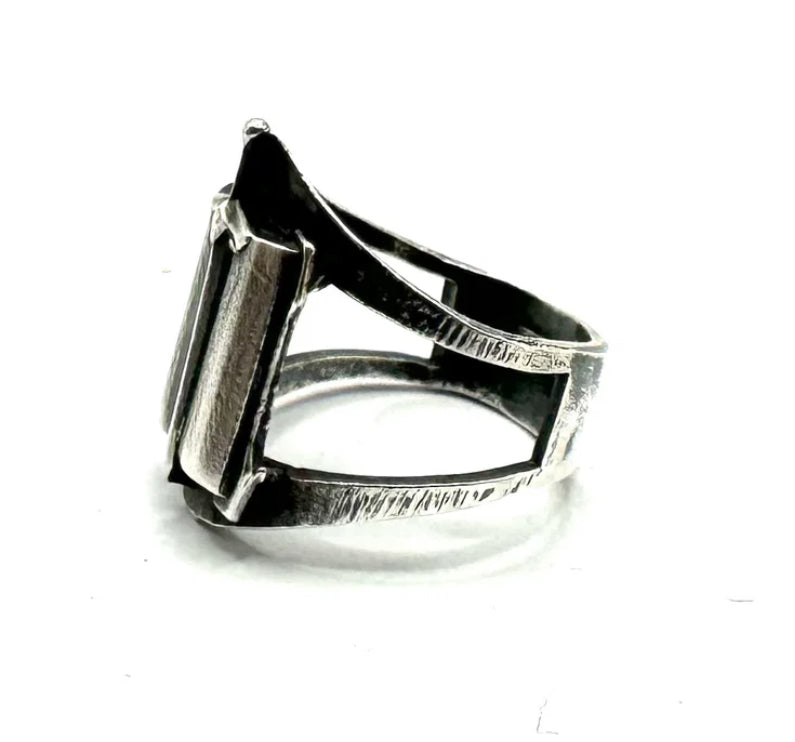 Midi Shadowblade Grimoire Rings in Sterling Silver or Bronze by Julian the 2nd