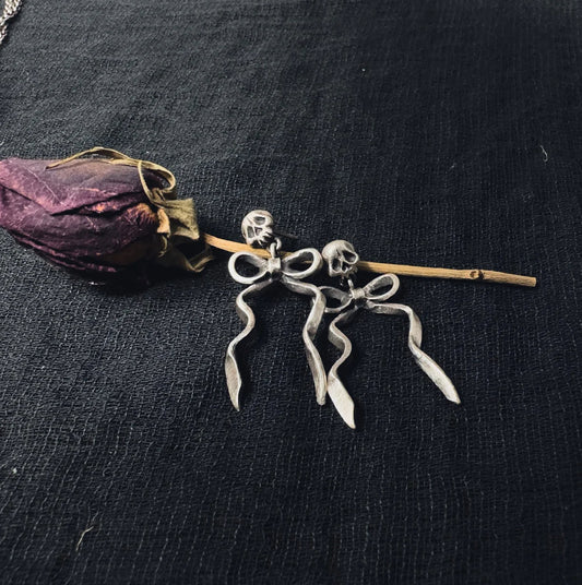 Death by Ribbons Earrings by Uneven Creations x Olivia Faust