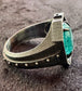 Starburst Teal Bridewell Citadel Ring in Sterling Silver by Julian the 2nd