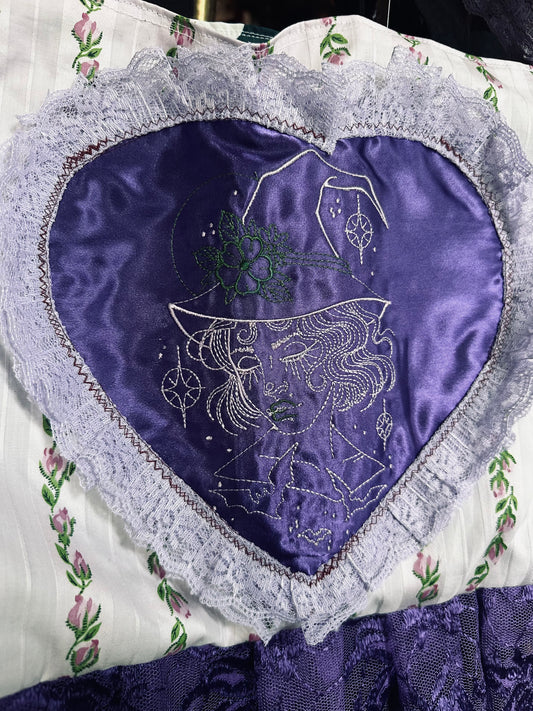 Lavender Fields Witch Tote by Dirty Pillows