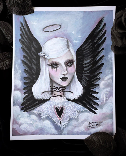 The Angel of Apathy 8.5x11 Art Print by Olivia Faust