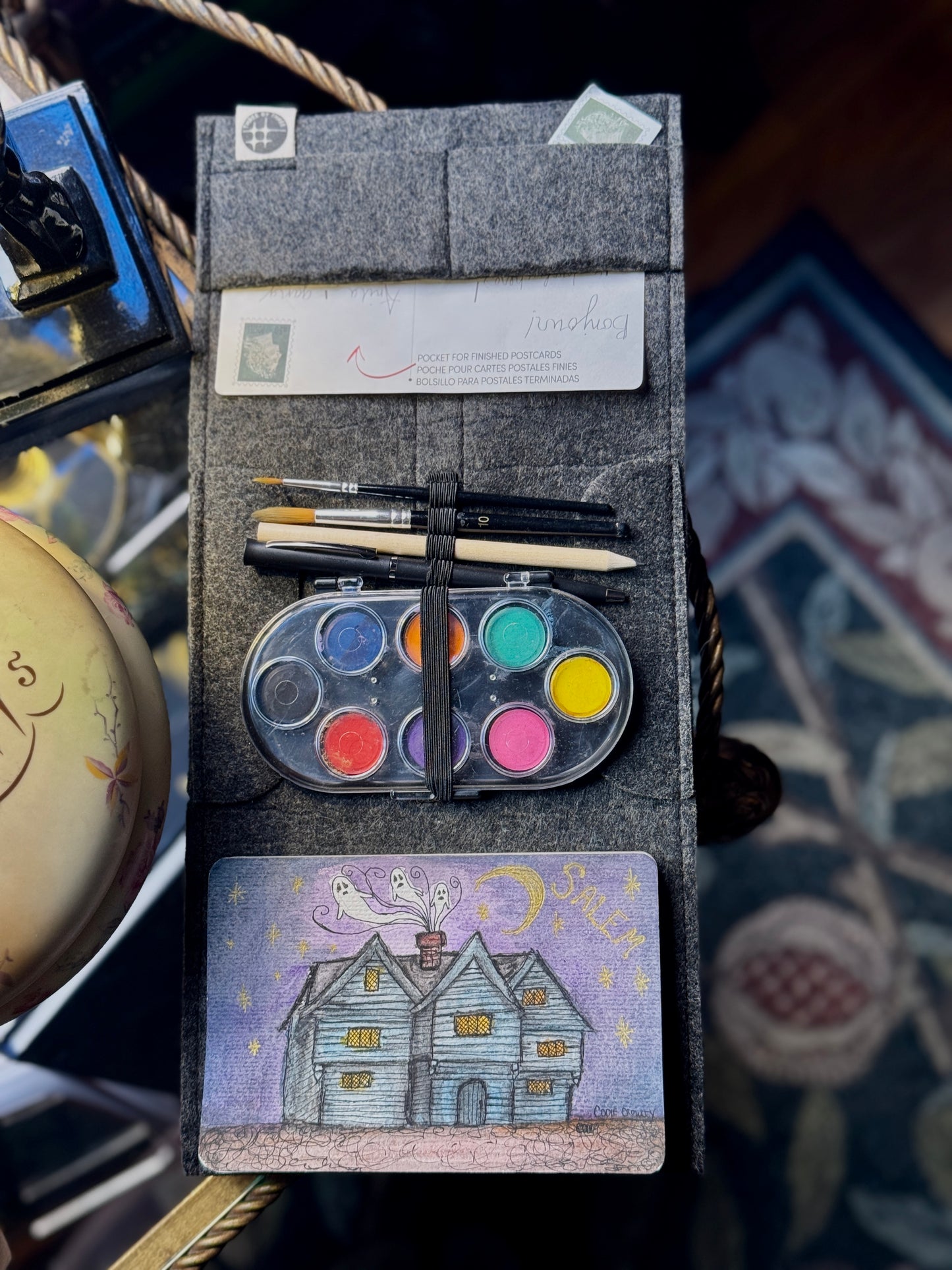 Travel Postcard Watercolor Paint Set