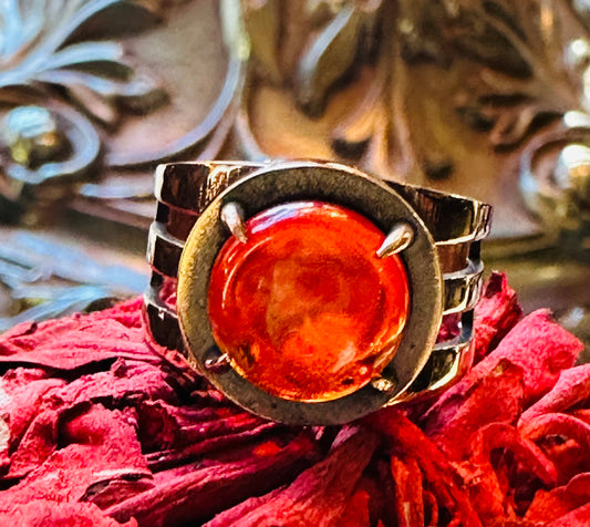 Amber Bronze Ring by Julian the 2nd