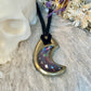 Bowie Quartz Moon Necklace in Gold