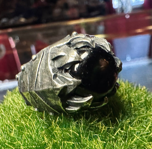 Wraith Block Onyx Ring In Sterling Silver by Julian the 2nd