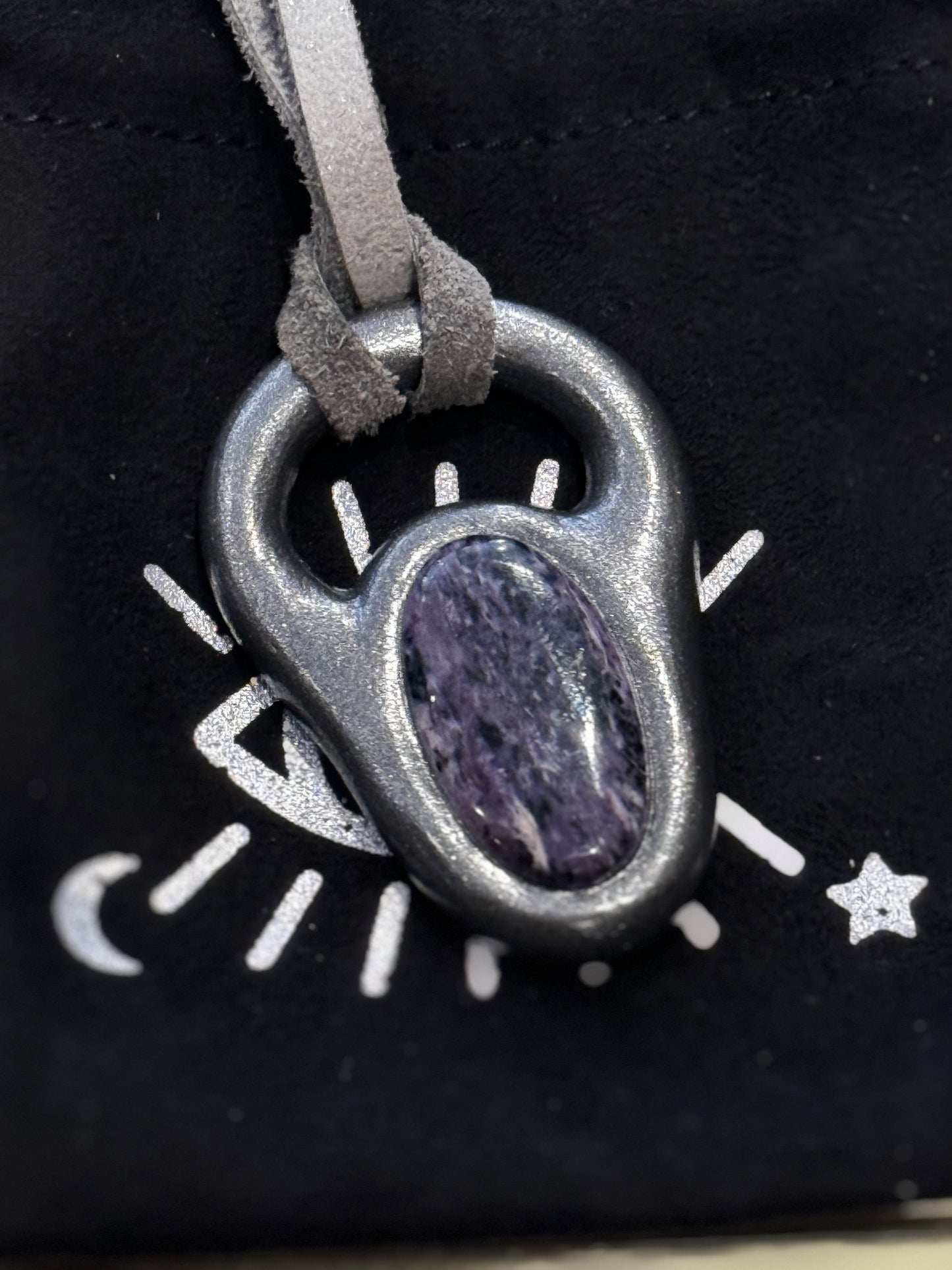 Charoite Necklace by Become Spellbound