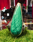 Malachite Teardrop Ring In Sterling Silver by Julian the 2nd