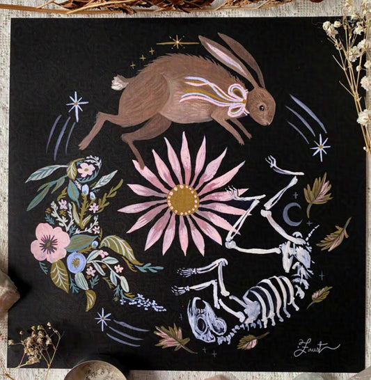 Circle of Life 8x8 Art Print by Olivia Faust