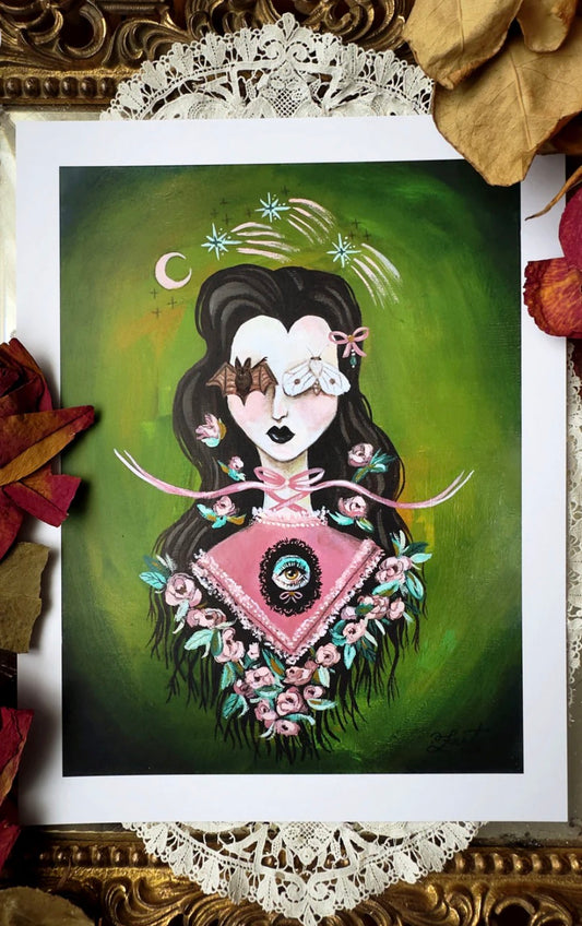 Rosebud 8.5x11 Art Print by Olivia Faust
