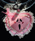 Handmade Gothic Heart Bag Charms by Dirty Pillows