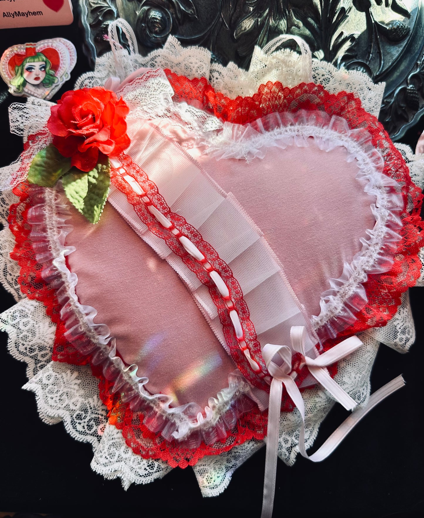 Vintage Valentine Hanging Heart by Dirty Pillows