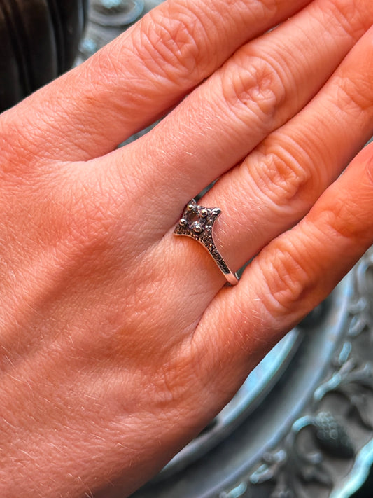 Blue Topaz Pixie Ring