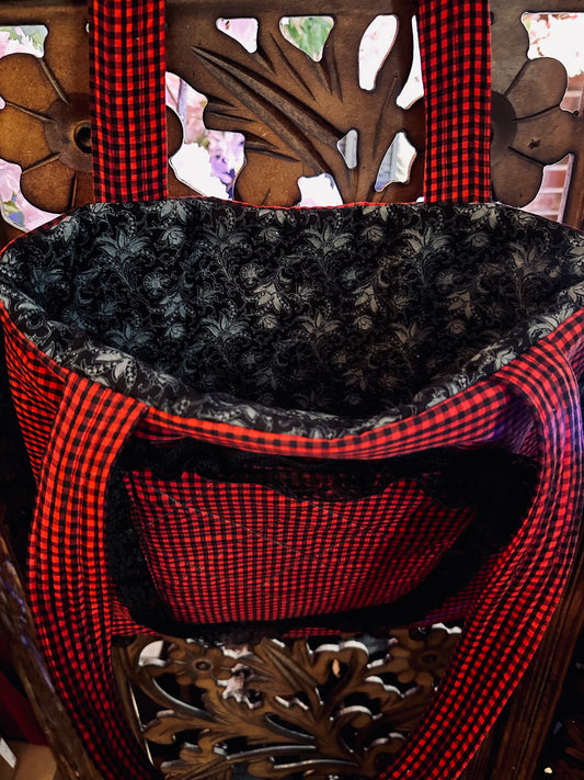 Dainty Buffalo Plaid Tote by Barely Tolerable