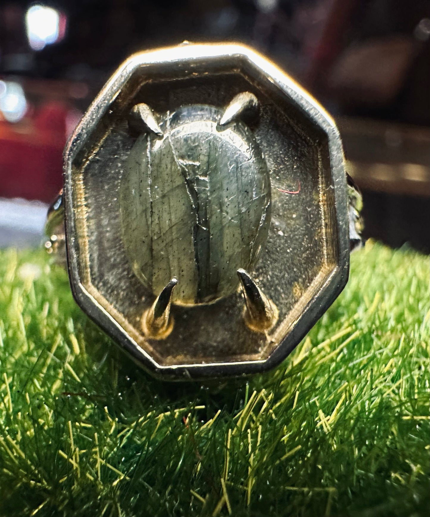 Citadel Labradorite Ring In White Bronze by Julian the 2nd