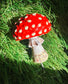Amanita Mushroom Plant Stakes – Whimsical Glow-in-the-Dark Garden Decor