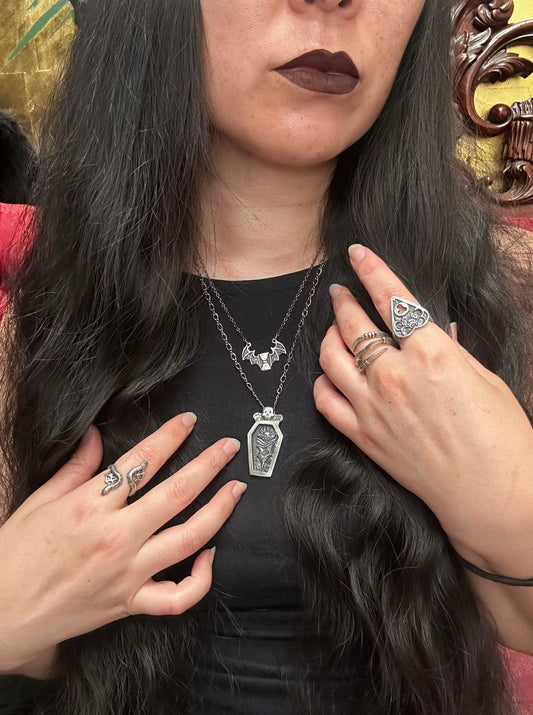Memento Mori Coffin Necklace by Miyu Decay