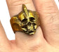 Kukulkan’s Venom Skull Ring in Bronze by Julian the 2nd