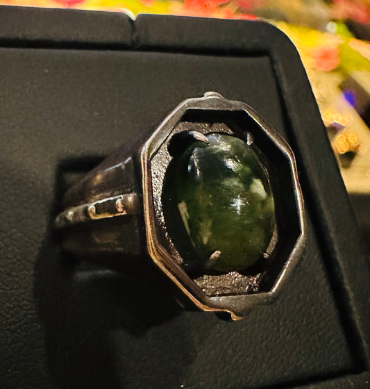 Chrome Chalcedony Ring in Sterling Silver by Julian the 2nd