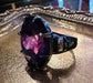 Amethyst Hourglass Ring in Sterling Silver by Julian the 2nd