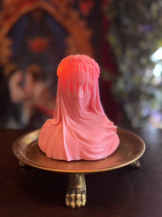 Limited Edition Pink 🎀 The Veiled Woman Candle (ONLY 2 LEFT)