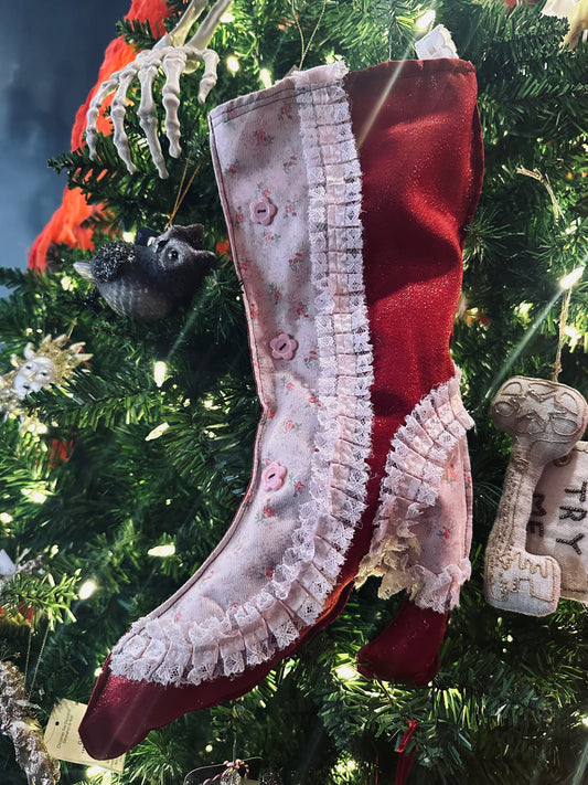 Witch Boot Stockings by Dirty Pillows