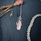 Big Pink Chalcedony Death by Ribbons Pendant by Uneven Creations x Olivia Faust