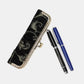 Vintage Scroll Black/Green Duo Pen Case
