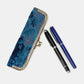 Burnout Velvet Revival Aqua Duo Pen Case